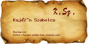 Kaján Szabolcs névjegykártya